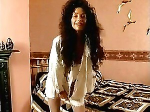 Gorgeous Vida Garman getting dressed