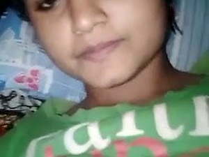 Cute beautiful girl made video for boyfriend