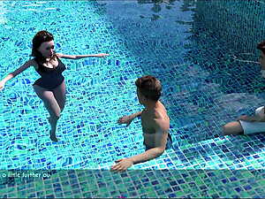 Day 4 - Free - Part 3 - Sofia learned the boys how to swim