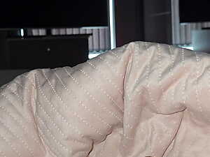 Step mom in bed handjob step son big cock in erection